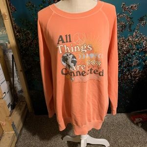 Old Navy Coral Graphic Sweatshirt